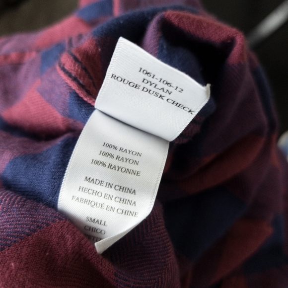 Rails Dylan Plaid Button-Up in Rouge Dusk Check - Picture 8 of 8